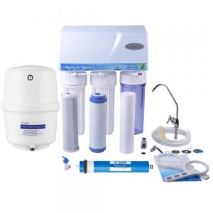 China 5 Stage Dust Cover Reverse Osmosis Water Filtration System KK-RO50G-E 50GPD , Echen Bump supplier