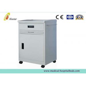 Stainless Steel Medicine Bedside Cabinet With Drawer And Door ISO9001 ( ALS - CB102)