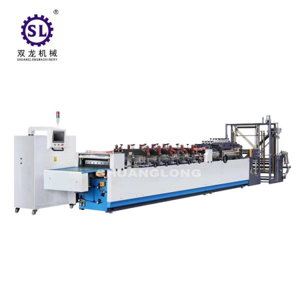 Food automatic paper bag making machine handle puncher device 1000mm unwind