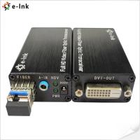 China DVI Fiber Converter Mini-Type DVI Fiber Optic Extender With External Stereo on sale