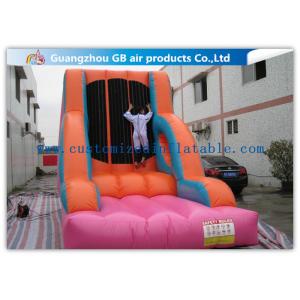 Commercial Customized Coloful Inflatable Sports Games Velcro Suit Wall For Climbing