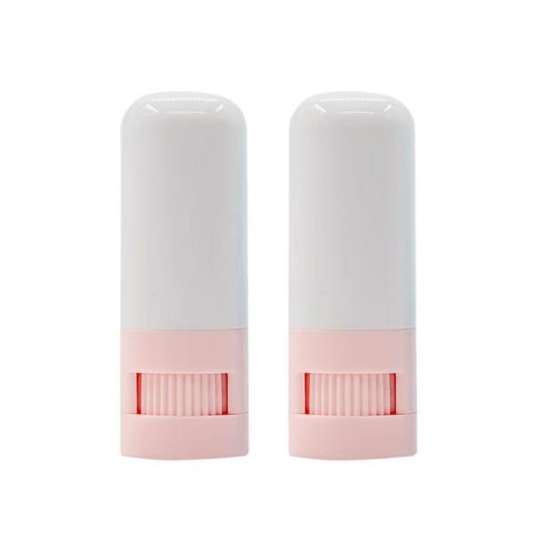 Custom 10g Empty Blush Stick Bottle Deodorant Balm Stick Top Rotation Cosmetic Plastic Packaging Container Reusable