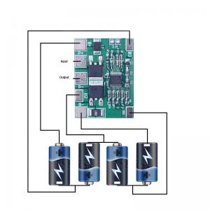 4S 12.8V 8A LiFePO4 BMS Battery Management System With 20A Current Limit