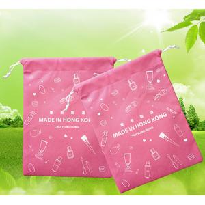 Advertising Promotional Gift Bags , 210D Polyester Drawstring Bag