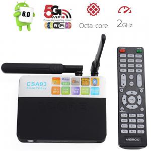 2016 New Arrival CSA93 Octa core Smart Android TV BOX 2G 16G Kodi 17 Dual WIFI OTT TV BOX