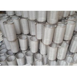 China Customized 316 304 Stainless Steel Filter Mesh Screen Filter Tube / Filter Cylinder supplier