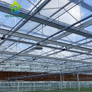 China Custom Clear White Horticultural Glass Greenhouses For Cold Climates supplier