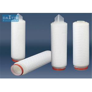 China Efficient Polypropylene Pleated Filter Cartridge Wide Chemical Compatibility HPPES-X Series supplier