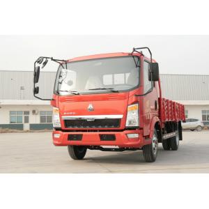 Red HOWO Light Truck , Light Duty Commercial Trucks 4x2 5 Ton Capacity