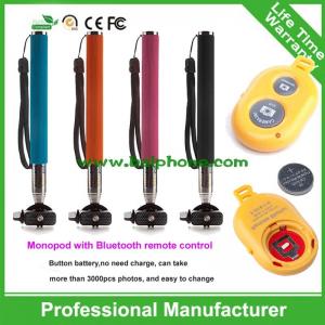 China Selfie stick wireless bluetooth with remote controll made in china for mobile accessory supplier