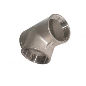 China 1 / 2 High Pressure 304 Stainless Steel Pipe Fittings Stainless Steel Reducing Tee supplier