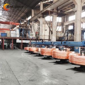 China 12000T/Year Cathe Copper Rod Upward Continuous Casting and Rolling Machine supplier