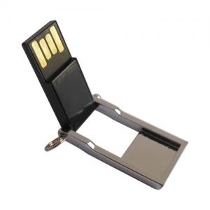 China Turn-over Waterproof Chip Mini USB Flash Memory Stick, Engraving Logo Metal USB Drive supplier