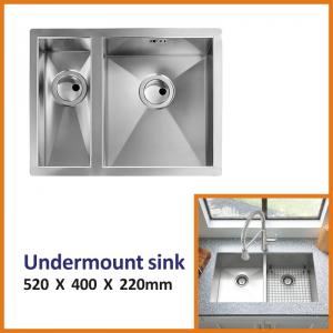 Thick 2mm Stainless Steel Sink Undermount 18 Gauge 52x40