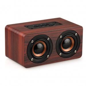 China Retro Wood Bluetooth Speaker Wireless Speaker Support AUX TF Card for Smartphone supplier