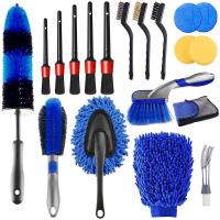 China Personalised Automotive Car Detailing Brush Kit Ac Wheels Dashboard Cleaner 19pcs on sale