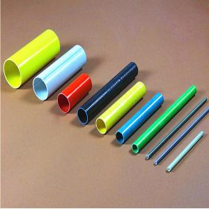 Colourful Hollow Fiberglass Tube  Smooth Treatment Fiberglass Mortar Tube