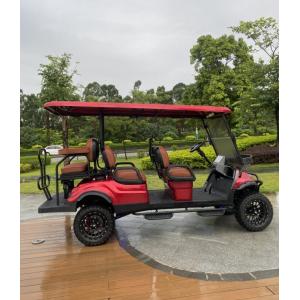 6 Seater Electrical Golf Cart 4 Wheel Disc Brake 10 Inch TFT IP66 CARplay Screen