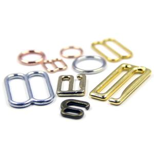 China Niris Lingerie High Quality Swimsuit Metal Ring Metal Zinc Alloy Bra Adjuster And Slider Wear Buckle supplier
