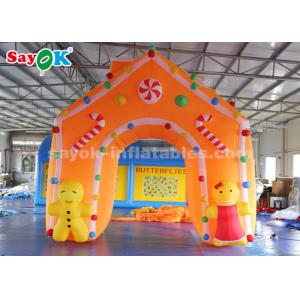 C4*4m Oxford Fabric Inflatable Christmas Archway For Holiday Decorations