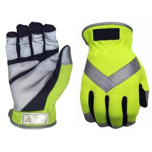 China Spandex Traffic Safety Gloves , Reflective Traffic Gloves Free Sample supplier