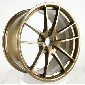China 19 inch bronze one-piece forged wheel rim for Racing car Porsche 991 5x130 supplier