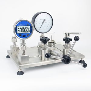 China Stable Pressure Rising and Falling Process with Lever-Type Pressure Application Pressure Gauge Calibrator wholesale