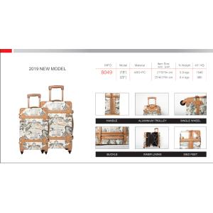 China 210D Lining Reinforced Soft Handles PC Trolley Luggage wholesale