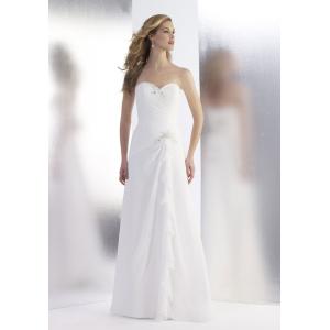 Strapless wedding gown, Sweetheart neckline,A-line skirt bridal#dq4684