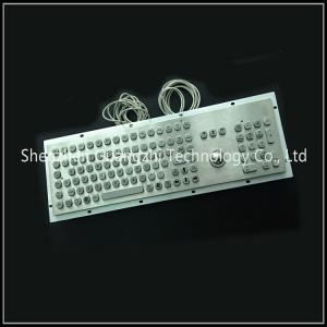 China 106 Keys Type Waterproof Keyboard , Industrial Grade Metal Computer Keyboard supplier
