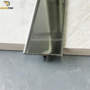 China SS304 T Shaped Transition Strip 8k Mirror Finish Tile To Laminated Floor supplier