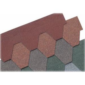 Customized Shape Tab Asphalt Roof Tiles With Three Dimensional Colored Sand