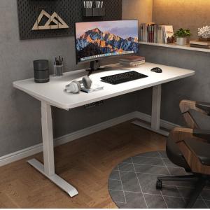 Electric Height Adjustable Study Table for Home Office Small Size Dual Motor 2 Stage