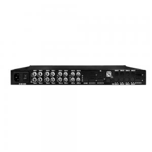 1U Rack 16ch FHD 1080P CCTV AHD CVI TVI CVBS Video To Fiber Converter AC220V