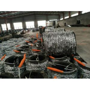 China 2mm * 2mm  1.6mm * 1.6mm Galvanized Barbed Wire, Hot Dip Galvanized Iron Wire Fence supplier