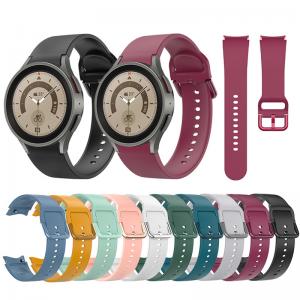 10 Colors Silicone Watch Band Replacement Strap for 44mm 40mm SamSung GaLaxy Watch 5