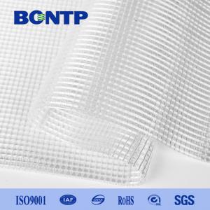 Clear Plastic Vinyl Fabric PVC Transparent Tarpaulin Flame Retardant 1000d 0606