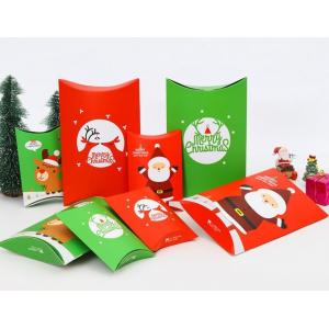 China Custom Panton Pillow Christmas Packaging Boxes White Coated Paper Material supplier