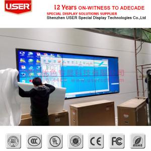 China 49 inch lcd video wall with 360 degree rotatable irregular video wall controller ce rohs supplier