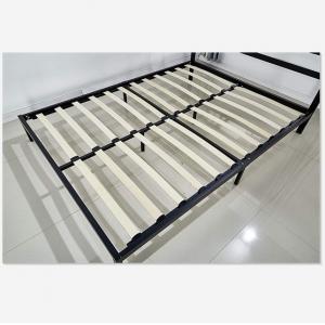 China Easy Install Wooden Slat Bed Frame With Mattress And Trundle For Home Guest supplier
