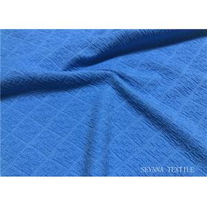 Stretch Textile Swimwear Knit Fabric , Textured Jacquard Matt Activewear Fabrics Yard