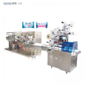 OEM Multi Material Wet Wipes Packing Machine For Floor Cleaning Mechanical Driven Type