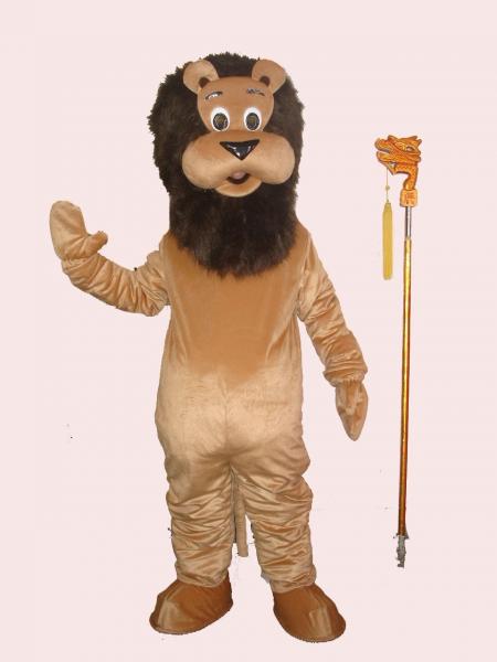Trajes llenos animales de la historieta de la mascota del león del carnaval del