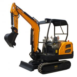 Rubber Track Excavator With Dozer Blade , Digging Machine For Agriculture