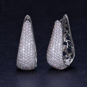 Fashion jewellery Gold Plated AAA CZ Earrings for Women Ladies jewelry earrings necklace jewelry set