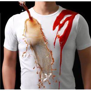 China QUICK DRY Aldults Nano Tech T Shirts / Stain Repellent T Shirt 100% Cotton supplier