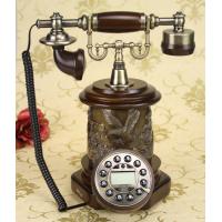 Elegant style wooden antique telephone for office decoration