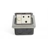 Brushed Silver Recessed Floor Electrical Outlet Convenient Detachable Structure