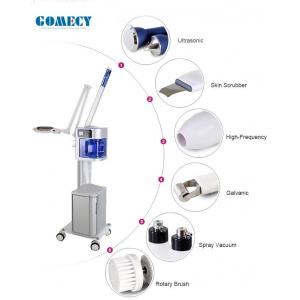 China 4 In 1 Ozone Rotary Brush Esthetician Facial Machine With Magnifying Lamp supplier