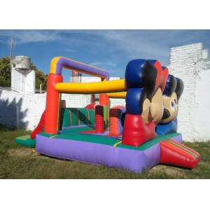 China Customized Mickey Mouse Inflatable Bounce House Moonwalk Bouncers With Logo Printing supplier